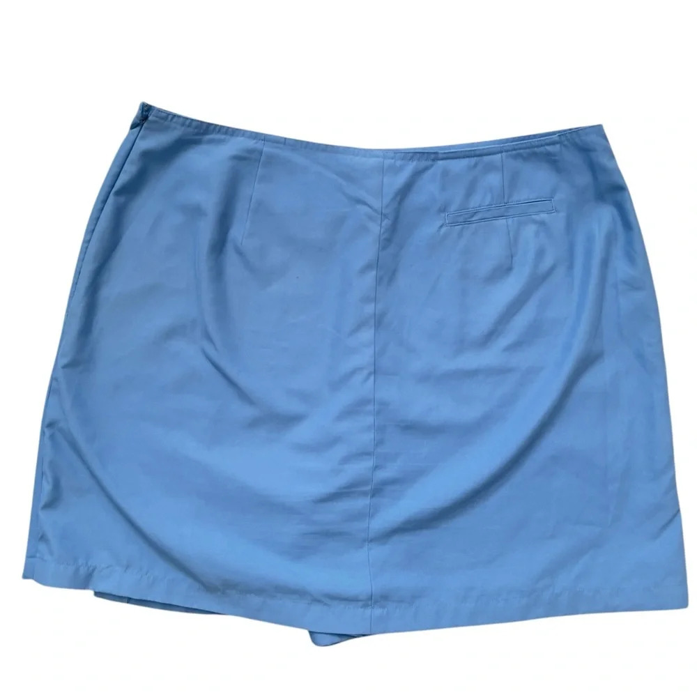 Izod Xtra Dry Blue Sports Skort w Side Zipper and Pocket - Picture 6 of 9